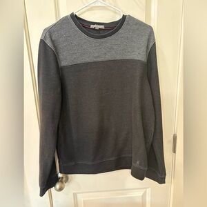 Ike Baher luxury Two-Tone Grey Men's Crewneck Sweater